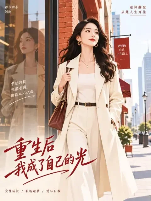 短剧《相见甚欢恨两难》竖版推荐封面，年代感车站上的女主角